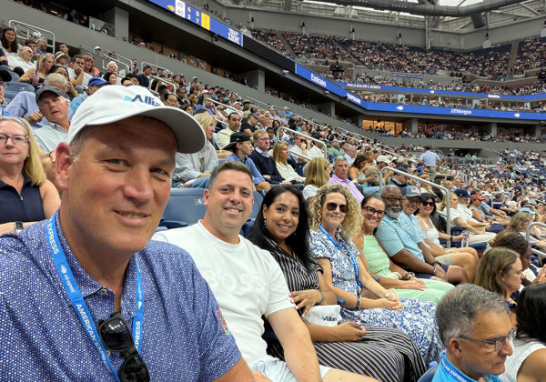 Mark Julie Willy And Team In Stands 1700X1400