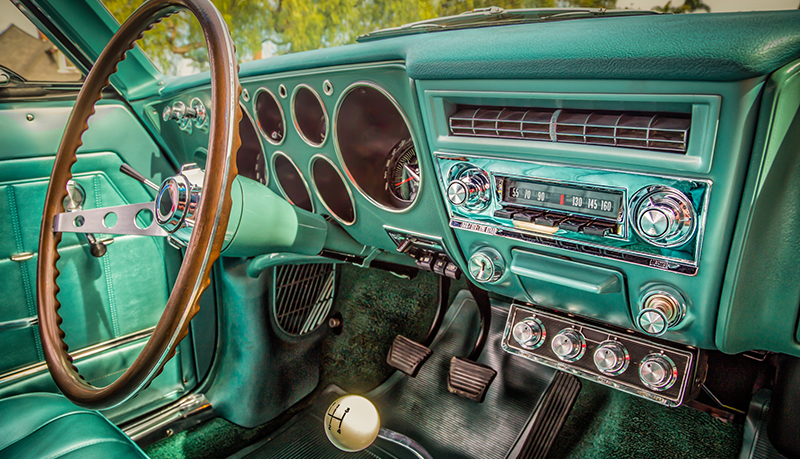 Turquoise fine art collectible car | Alliant Private Client