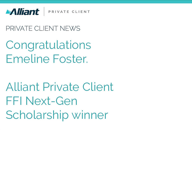 Article Image <p style="margin-right: -4.85pt;" class="Head--Main">Family Firm Institute announces 2026 Alliant Private Client scholarship recipient</p>